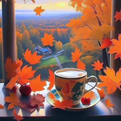 Доброе утро осень» — создано в Шедевруме