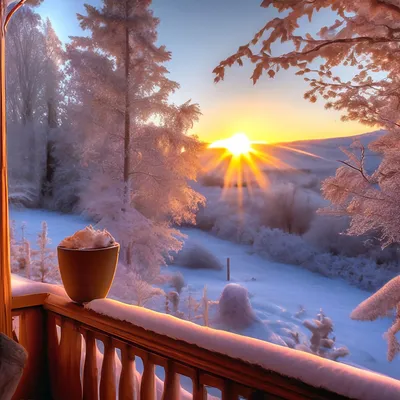 Привет НВ - Доброе утро, Нижневартовск! ☕️ Отличного дня и великолепного  настроения ......... Автор фото - Роман Олейник ______ #доброеутро #солнце # природа #зима #нижневартовск #нв #privet_nv | Facebook
