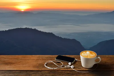Картинка доброе утро с чашкой кофе — скачать бесплатно