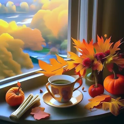 Доброго осеннего утра! Самого лучезарного и безоблачного дня! | Осенние  картинки, Открытки, Осень