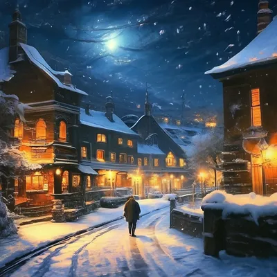 Доброй зимней ночи))» — создано в Шедевруме