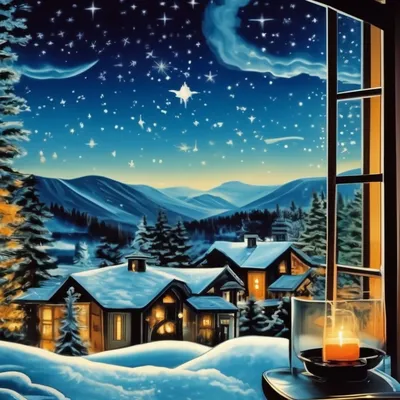 Красивые картинки Спокойной Зимней Ночи (240 шт.)