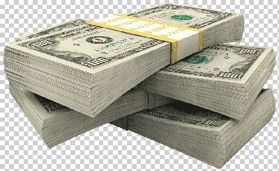 Фото долларов США на прозрачном фоне