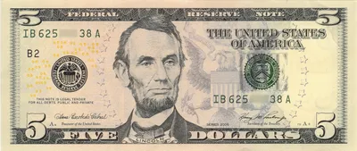 Пять долларов США (банкнота) — Википедия