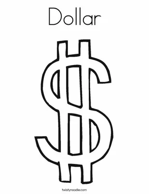 Доллар знак