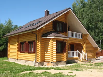 Проект дома из оцилиндрованного бревна №2 в Красноярске