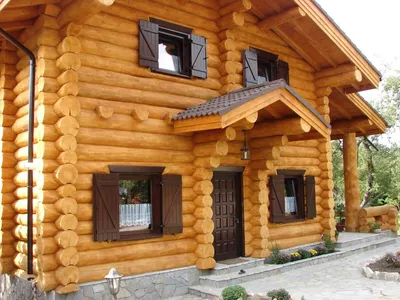 Дома из бревна - строительство под ключ и проекты | Низкие цены | Русский  Стиль