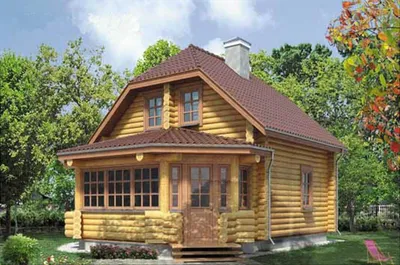 Дома из бревна - строительство под ключ и проекты | Низкие цены | Русский  Стиль