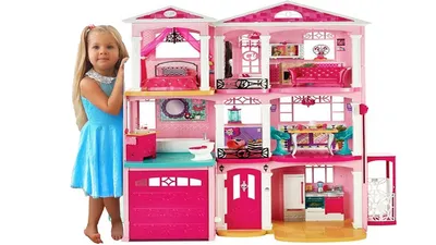 Кукольный домик Барби Mattel Дом мечты ,75 аксессуаров,3-х этажный ,GRG93  купить в Москве | Доставка по России.