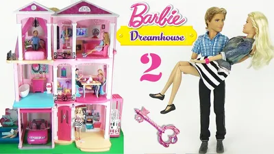 Большой деревянный кукольный домик с мебелью и лифтом для Барби - купить с  доставкой по выгодным ценам в интернет-магазине OZON (547735505)