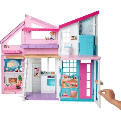 Кукольный дом с мебелью для Барби Именные домики купить в Алматы. Доставка  игрушек Babyk.kz.