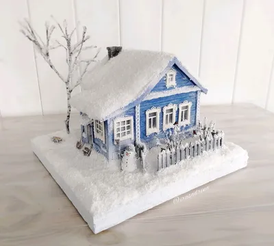 Зимний домик - Работа из галереи 3D Моделей