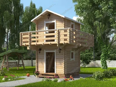 Детский деревянный домик для дачи \"Стокгольм\"