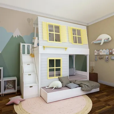 Кровать домик - Фабрика детской мебели Limoni Kids