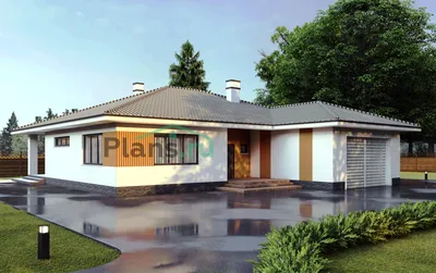Дизайн одноэтажного дома из клееного бруса: преимущества одноэтажных домов,  какой проект выбрать - Holz House