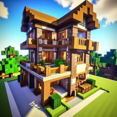 Minecraft: Как Построить Красивый Дом в Майнкрафт? | Выпуск 13 - YouTube