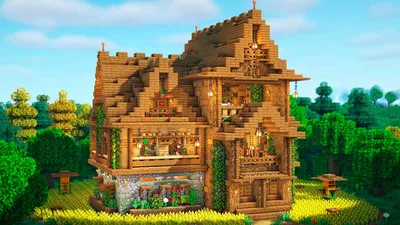 7 крутых концептов домов для опытных строителей в Minecraft