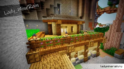 Постройка «Дом с бассейном» для Minecraft Bedrock edition