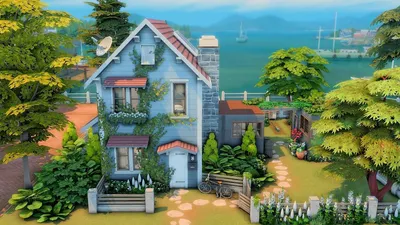 The Sims 4 — Небольшой загородный дом / Дома / Моды и скины