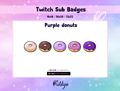 25 Pink Donut Twitch Panel Set Edit in CANVA Twitch Stream Stream Package -  Etsy