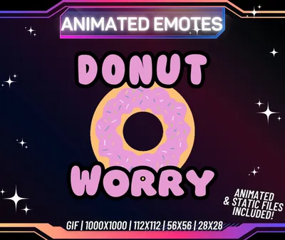 DONUT Twitch Emote and Sub Badge Twitch and Discord Evolution Sub Badges  Glazed Doughnut Channel Point and Bit Badges - Etsy