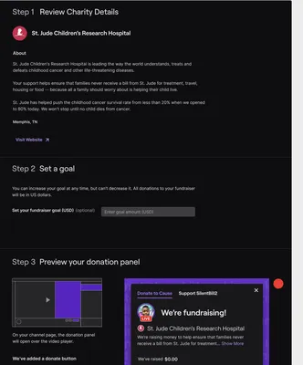 Twitch's Charity Tool for Creators