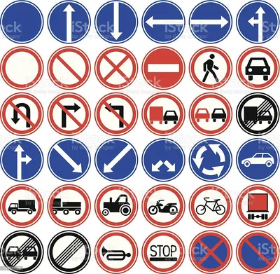 Предупреждающие знаки изображения дорожных знаков Приложени 2