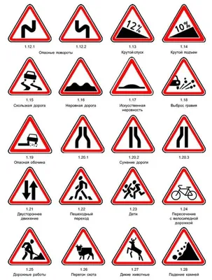 Раскраска Знак дорожных работ распечатать - Дорожные знаки
