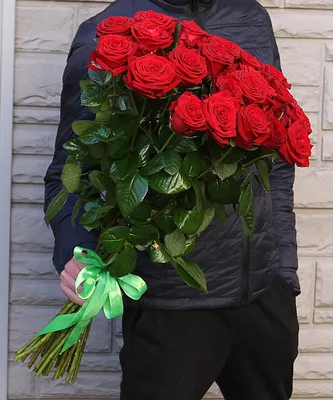 Доставка цветов Новосибирск коробка роз №204 - 🌹 Свежая и стойкая роза