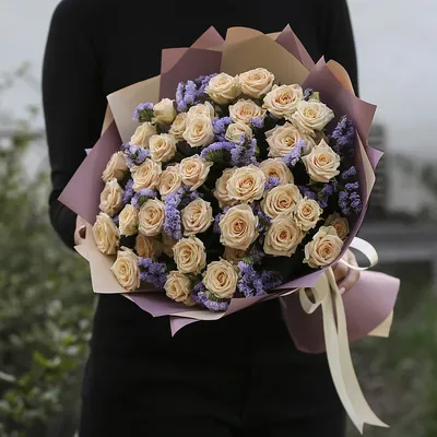 Роскошный букет роз разных сортов #169 - Доставка цветов Феодосия - Цветы  Oliva's