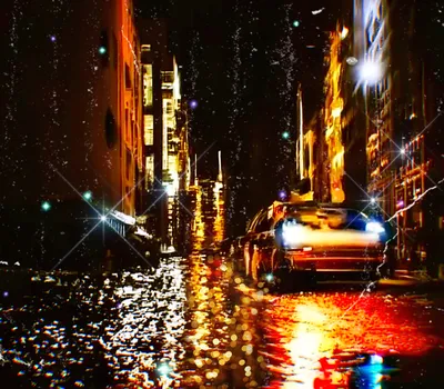 3D, CGI, город, улица, ArtStation, произведение искусства, дождь, HD обои |  Wallpaperbetter
