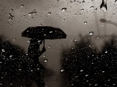 Картина \"Дождь идёт\" | Пикабу