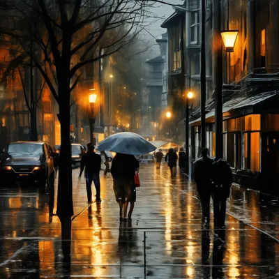 Дождливый вечер картинки - 71 фото
