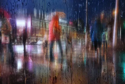 Дождливый вечер в парке» — создано в Шедевруме