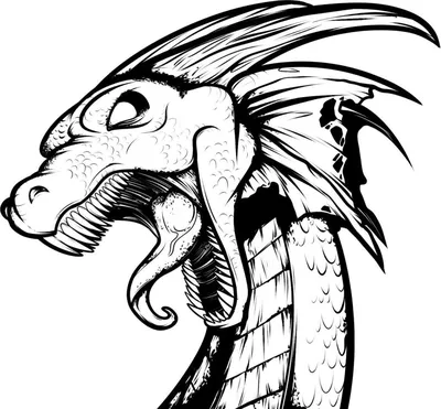Китайский дракон легкий рисунок карандашом - 61 фото