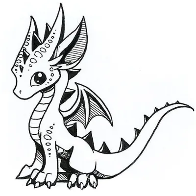 Картинки драконов для срисовки карандашом (57 фото)