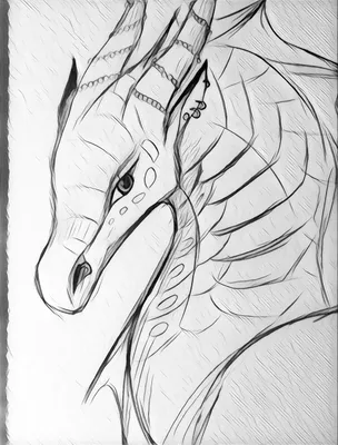 Рисунок карандашом трëхглавый дракон…» — создано в Шедевруме