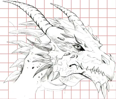Рисунки драконов для срисовки (75 фото)