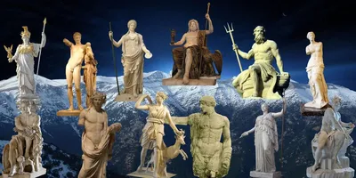 Древнегреческие боги в современном …» — создано в Шедевруме