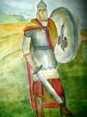 Древнерусский воин рисунок - фото и картинки abrakadabra.fun