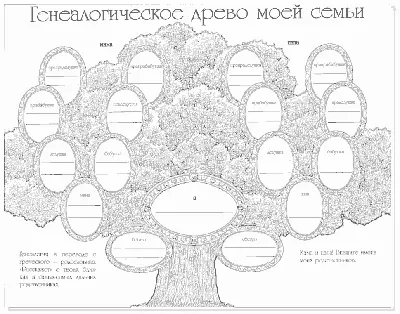 Генеалогическое древо - карта рода
