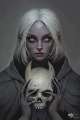 Female Drow Warrior\" Poster for Sale by Fungal-Art | Redbubble