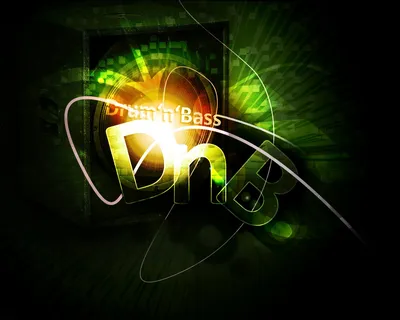 Dnb lettering for drum and bass fans Royalty Free Vector