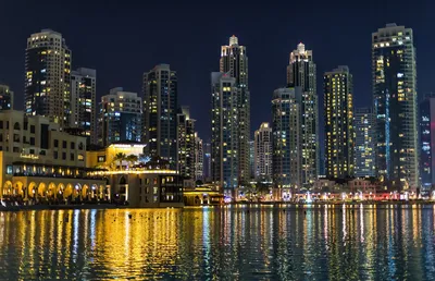 Обои Города Дубай (ОАЭ), обои для рабочего стола, фотографии города, дубаи  , оаэ, dubai, огни, ночь, город, ночной Обои для рабочего стола, скачать  обои картинки заставки на рабочий стол.