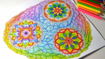 Дудлинг для начинающих. Рисунок Цветы в стиле дудлинг. | Coloring book art,  Cool coloring pages, Floral drawing