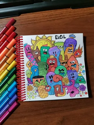 Colorful doodles | Dream drawing, Doodles, Doodling