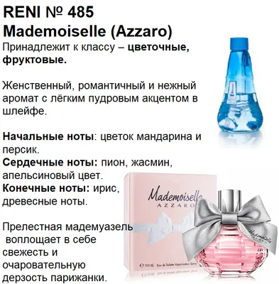 Reni (Наливной парфюм) - «Отзыв от парфюмерного маньяка. Когда полки  ломятся от флаконов с люксом, в кошельке уже пусто, но хочется чего-то  новенького, еще и еще, на помощь приходит наливная парфюмерия Рени.