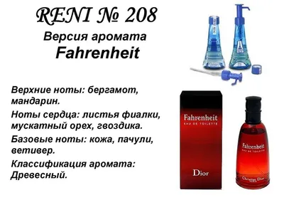 Reni R 700. Наливная парфюмерия 100 мл (282204571)