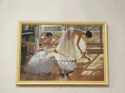 Две балерины — Ag802 50х70 см / Купить алмазную мозаику Гранни