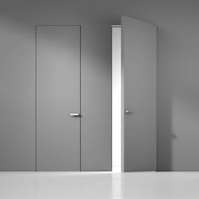 Межкомнатная дверь СИМПЛ-2 глухая цвет белый.
